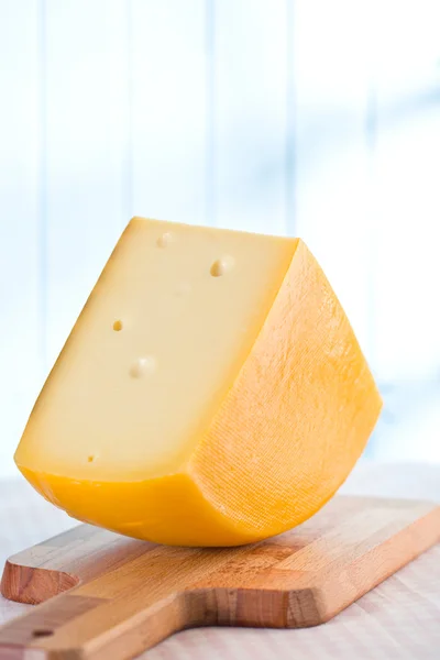 Block mit Edamkäse — Stockfoto