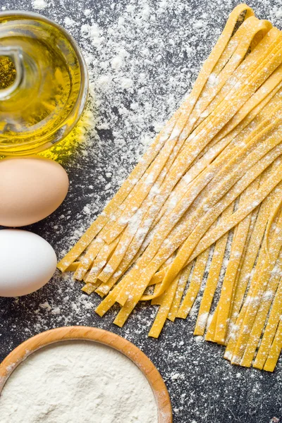 Fresh homemade pasta — Stock Photo, Image