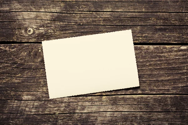 Prázdný papír karta — Stock fotografie