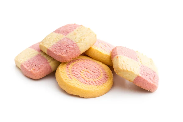 Gekleurde boter koekjes — Stockfoto