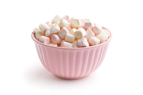 Mini marshmallows in bowl — Stock Photo, Image