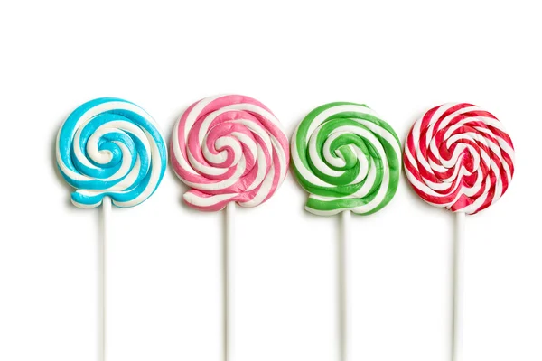 Kleurrijke swirl lolly — Stockfoto