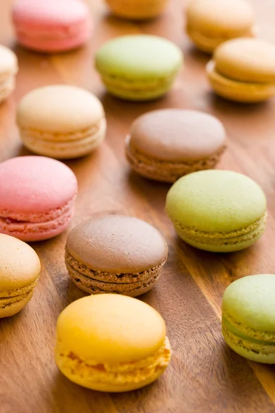 Macarons coloridos saborosos — Fotografia de Stock