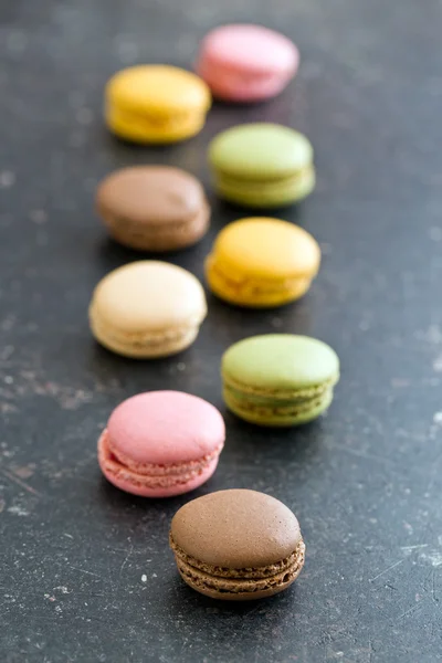 Macarons franceses coloridos — Fotografia de Stock