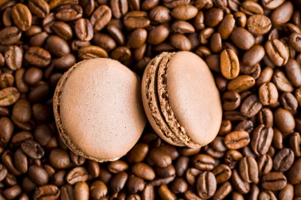 Macarons with coffee flavor — Stock Photo, Image