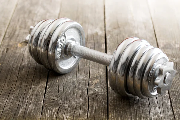 The iron dumbbells — Stock Photo, Image