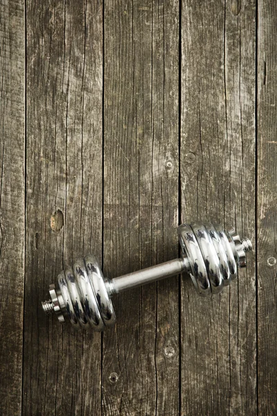 The iron dumbbells — Stock Photo, Image