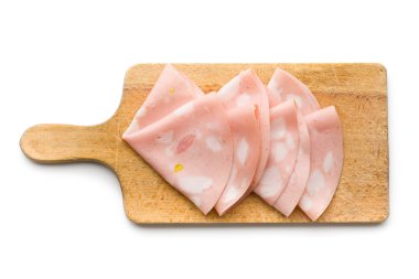 Slices of Sausage Mortadella  clipart
