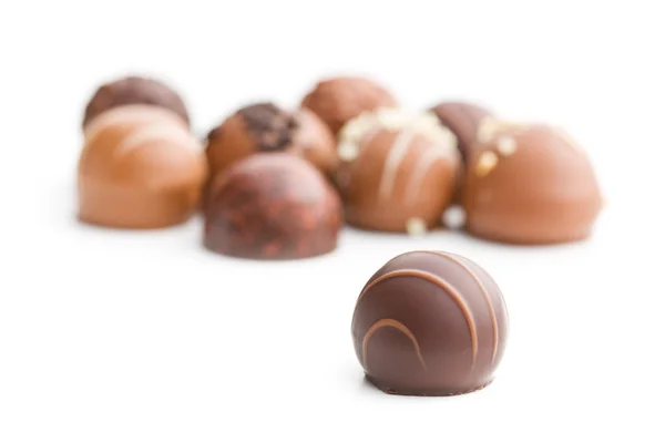 Various chocolate pralines — Stock Photo, Image