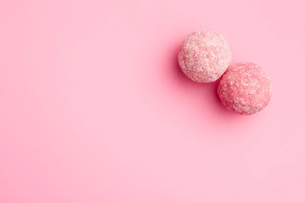 Pink marzipan balls — Stock Photo, Image