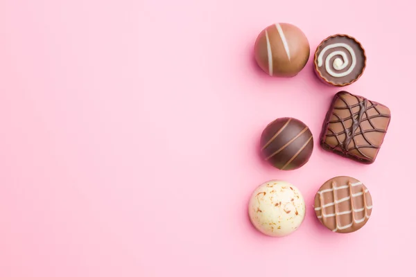 The chocolate pralines — Stock Photo, Image