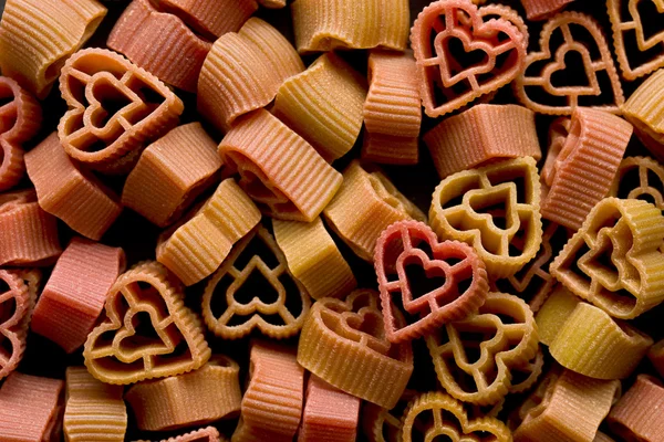 Pastas en forma de corazón — Foto de Stock