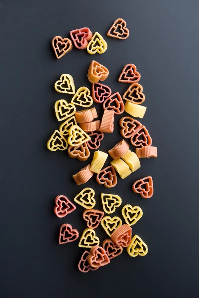 Pastas en forma de corazón — Foto de Stock