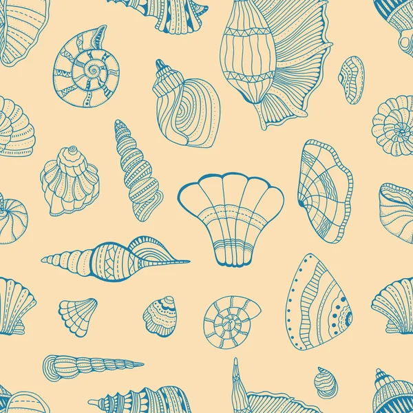 seashell seamless pattern