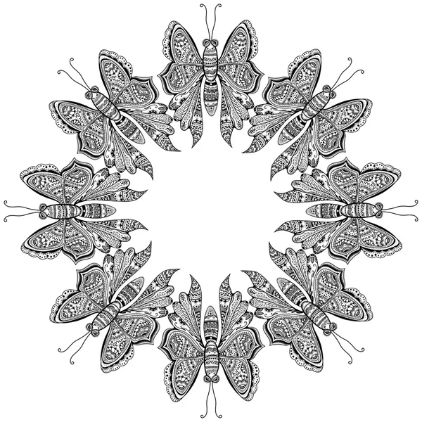 Papillons de mouche étonnants — Image vectorielle