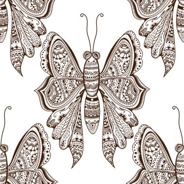 stylized brown Butterfly