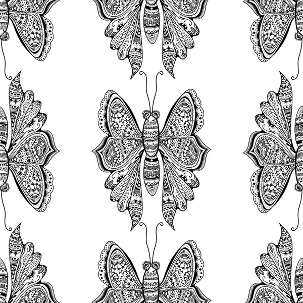 Mariposa marrón estilizada — Archivo Imágenes Vectoriales