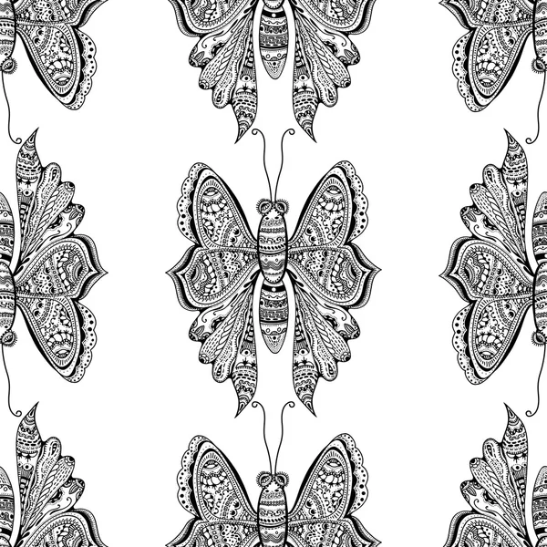 Papillon brun stylisé — Image vectorielle