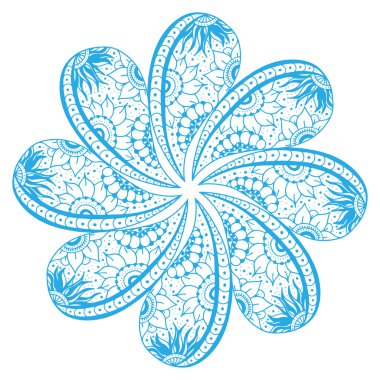 Dekoratif yuvarlak dantel çiçek