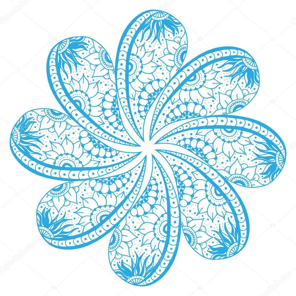 ornamental round lace flower