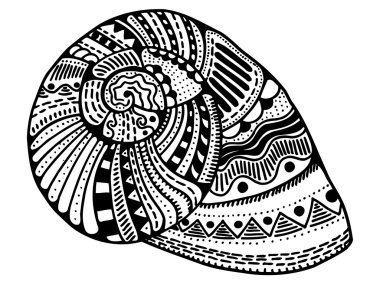 Stilize Zentangle kabuk