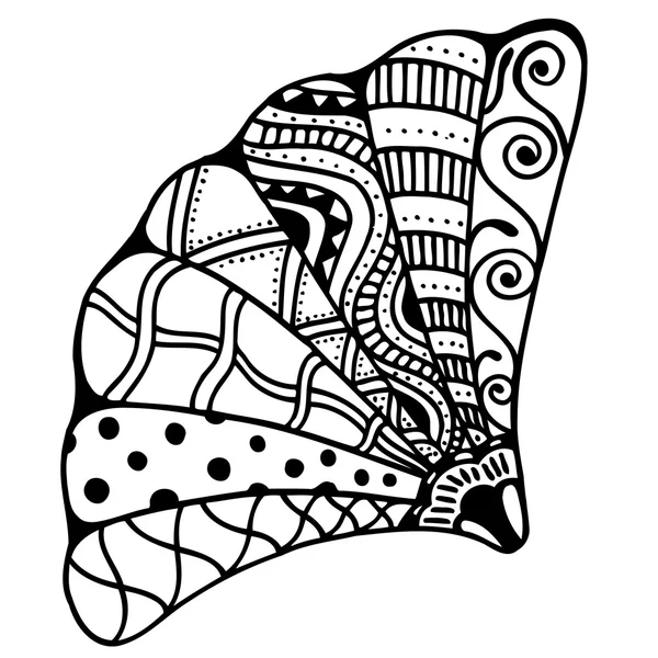 Stilizált Zentangle gránát — Stock Vector