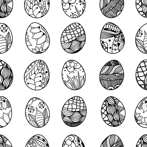 Modèle avec oeufs de Pâques — Image vectorielle