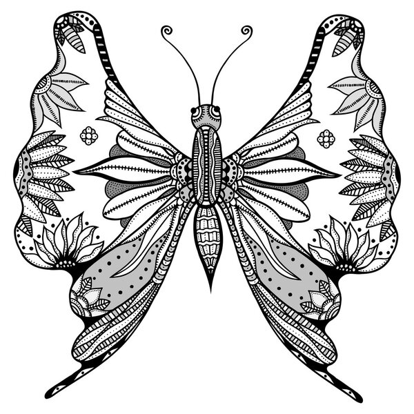 Зентоугольная стилизованная бабочка
