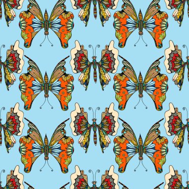 Zentangle stilize kelebek