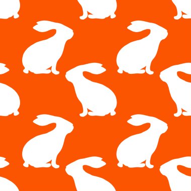 tavşan siluet desen