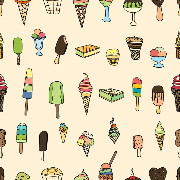 Set of ice-cream — Stock Vector
