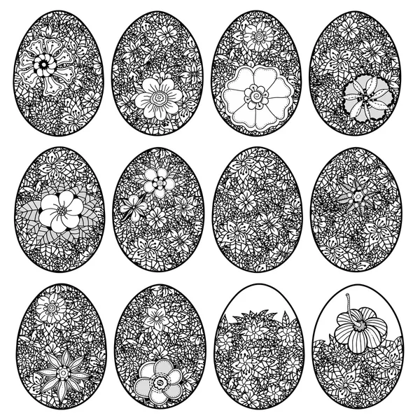Huevo de Pascua Doodle — Archivo Imágenes Vectoriales