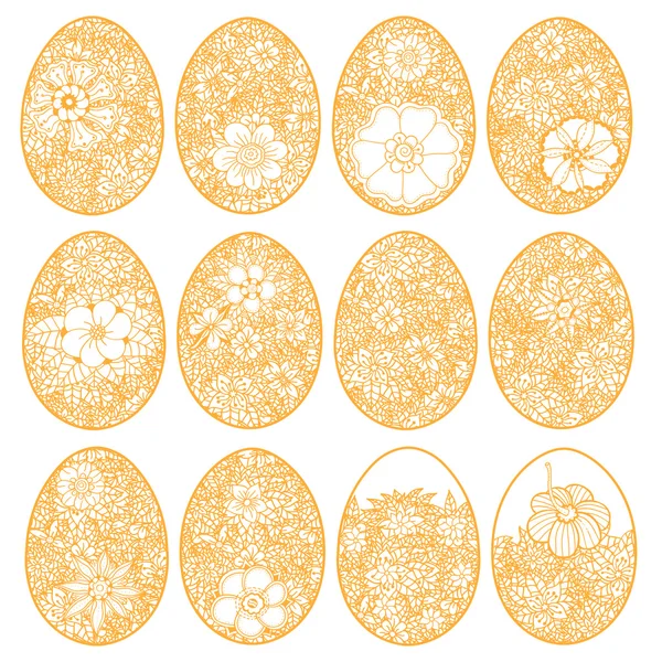 Oeuf de Pâques Doodle — Image vectorielle