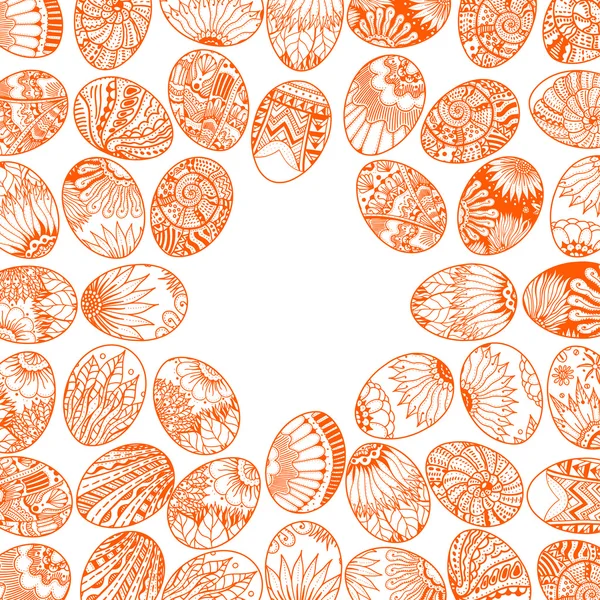 Eggs background pattern — Stock Vector