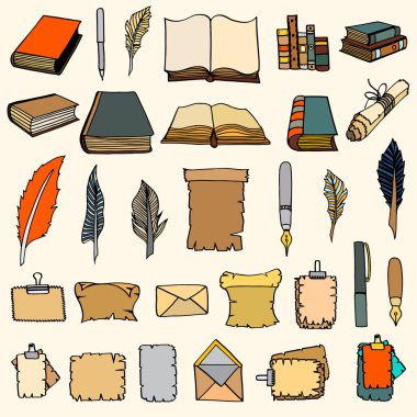 Büyük kitap ayarla ve kalem