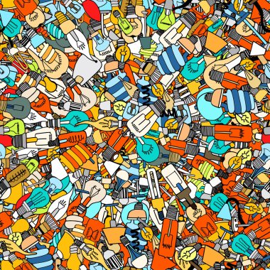 Şirin Vintage ampul Doodle