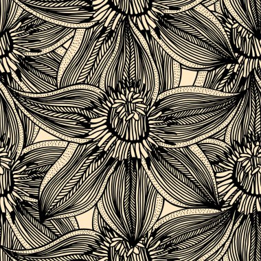 tek renkli çiçek desenli