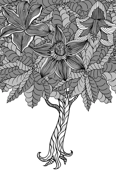 ağaç yaprakları ile