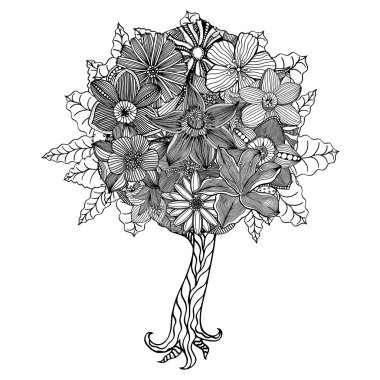 ağaç yaprakları ile