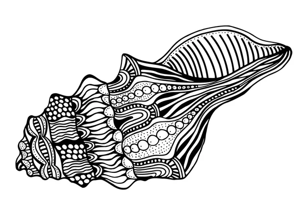 Coque stylisée Zentangle . — Image vectorielle