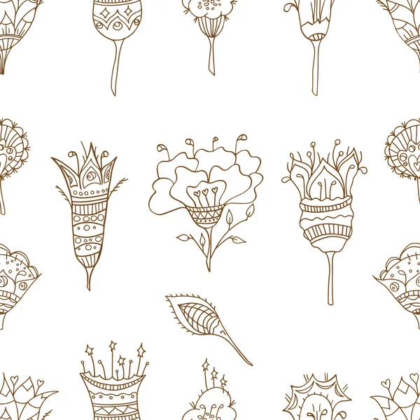 Modèle floral sans couture — Image vectorielle