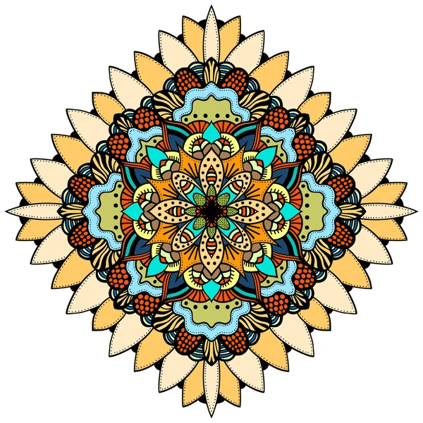 Mandala oriental orné — Image vectorielle