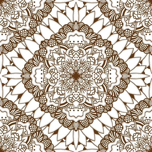 Patrón sin costuras mandalas — Vector de stock