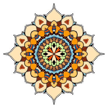 Süslü Doğu mandala