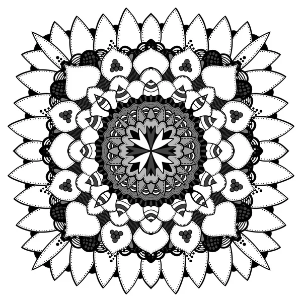 Ornement ethnique mandala — Image vectorielle