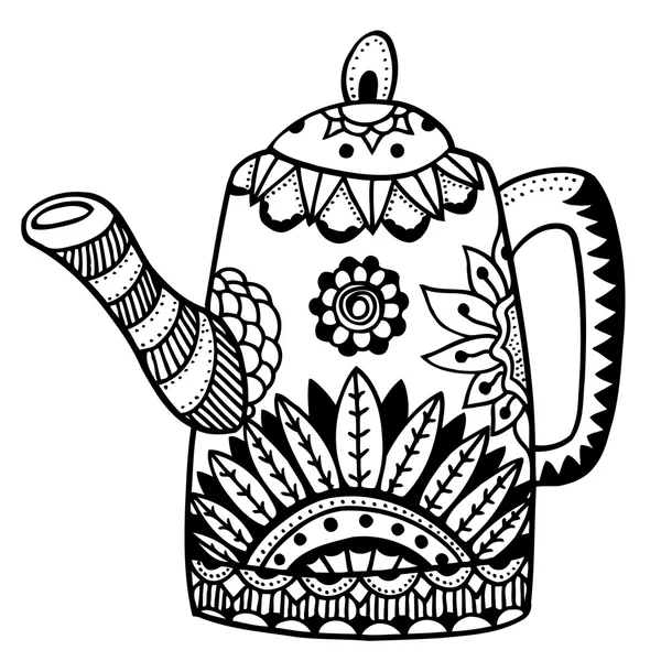 Чайник ізольованих вектор — стоковий вектор