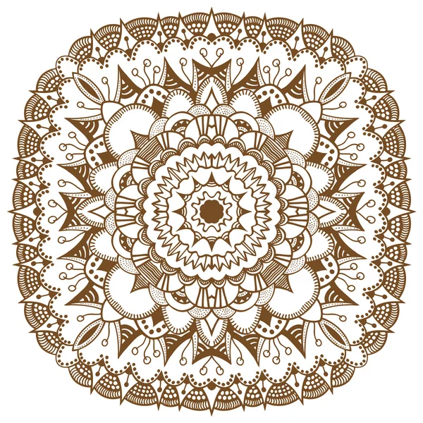 Mandala. Éléments décoratifs ethniques . — Image vectorielle