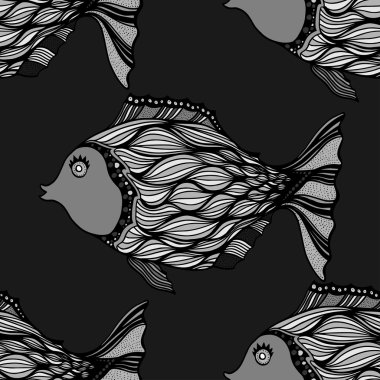 Dikişsiz balık arka plan.