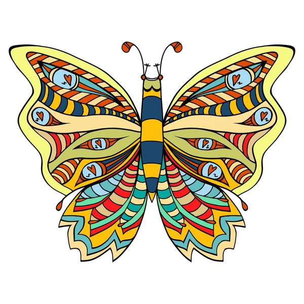 Mariposa vector ilustración — Vector de stock