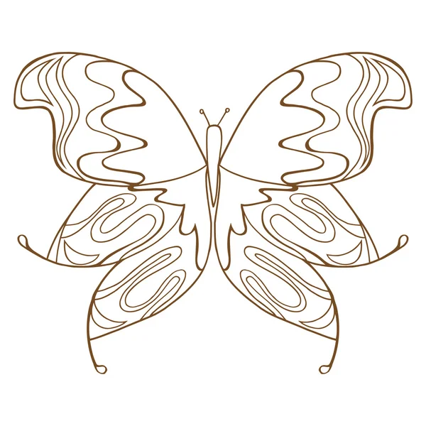 Mariposa vector ilustración — Archivo Imágenes Vectoriales